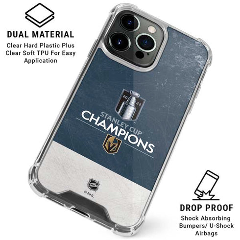 NHL Stanley Cup Champions 2023: Vegas Golden Knights iPhone 16 Pro Max Clear Case