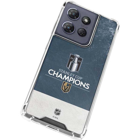 NHL Stanley Cup Champions 2023: Vegas Golden Knights Moto G Play 5G (2025) Clear Case