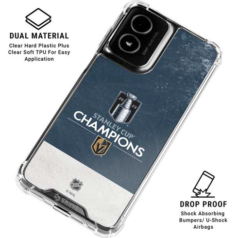 NHL Stanley Cup Champions 2023: Vegas Golden Knights Moto G Power 5G (2024) Clear Case