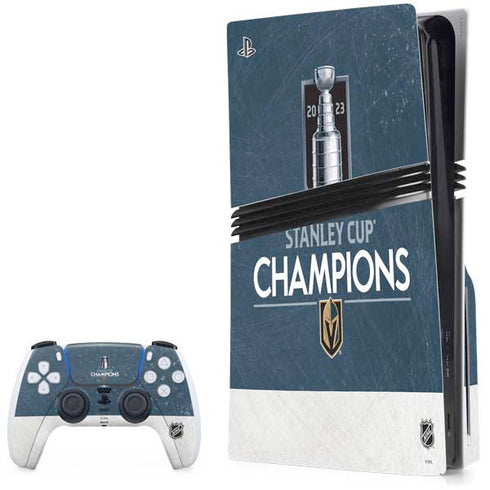 NHL Stanley Cup Champions 2023: Vegas Golden Knights PS5 Pro Disk Bundle Skin