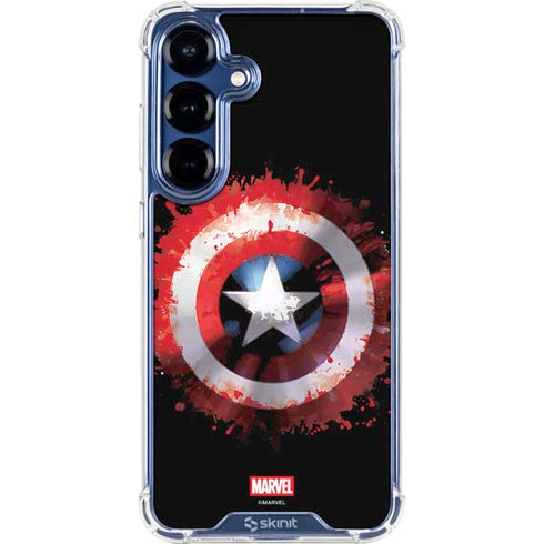 Marvel Captain America Star Shield Galaxy S25 FE Clear Case