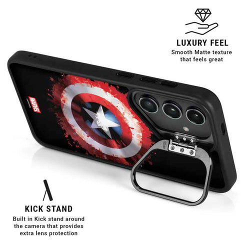 Marvel Captain America Star Shield Galaxy S26 Kickstand Case