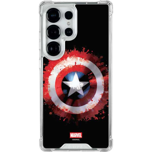 Marvel Captain America Star Shield Galaxy S26 Ultra Clear Case