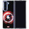 Marvel Captain America Star Shield Galaxy Z Fold7 Clear Case
