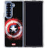 Marvel Captain America Star Shield Galaxy Z Fold7 Clear Case