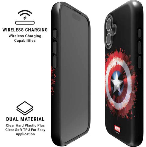 Marvel Captain America Star Shield iPhone 16 Plus Magsafe Impact Case