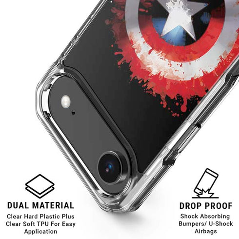 Marvel Captain America Star Shield iPhone 17 Air Clear Case