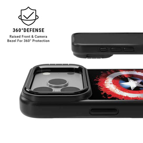Marvel Captain America Star Shield iPhone 17 Pro Kickstand Case