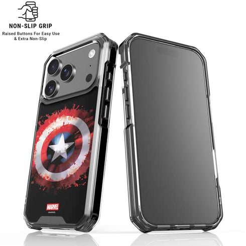 Marvel Captain America Star Shield iPhone 17 Pro Max Clear Case