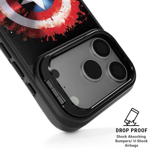 Marvel Captain America Star Shield iPhone 17 Pro Max Kickstand Case