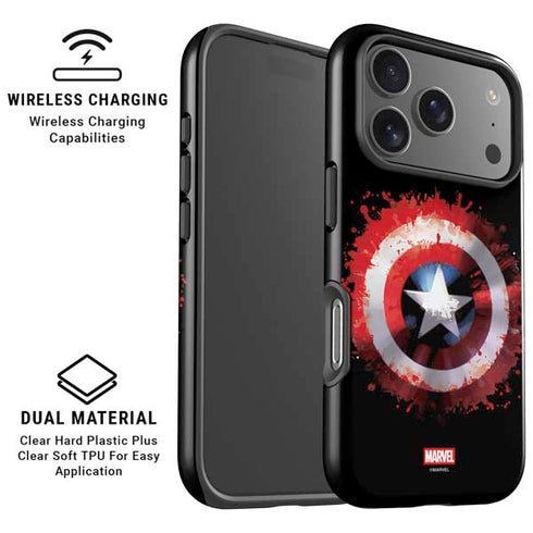 Marvel Captain America Star Shield iPhone 17 Pro Max Magsafe Impact Case