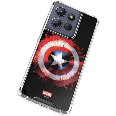 Marvel Captain America Star Shield Moto G Power 5G (2025) Clear Case