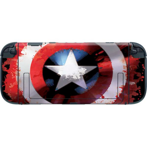 Marvel Captain America Star Shield Nintendo Switch 2 (2025) with Joy-Con Skin