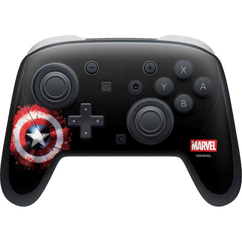 Marvel Captain America Star Shield Nintendo Switch 2 (2025) Pro Controller Skin