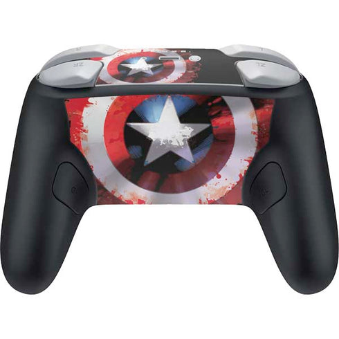 Marvel Captain America Star Shield Nintendo Switch 2 (2025) Pro Controller Skin