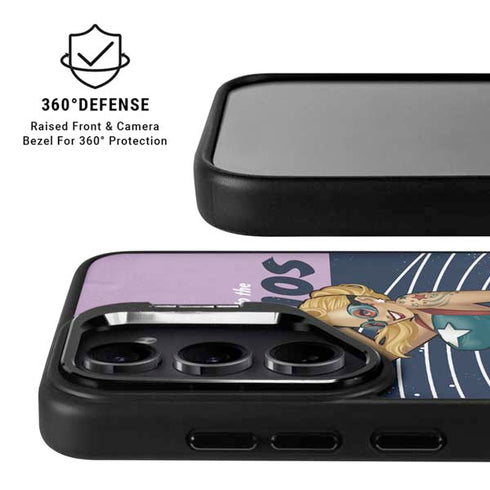 DC Comics Bombshells Stargirl- Field Guide to Cosmos Galaxy S25 Kickstand Case