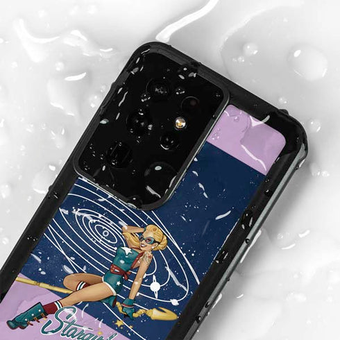 DC Comics Bombshells Stargirl- Field Guide to Cosmos Galaxy S24 Ultra Waterproof Case