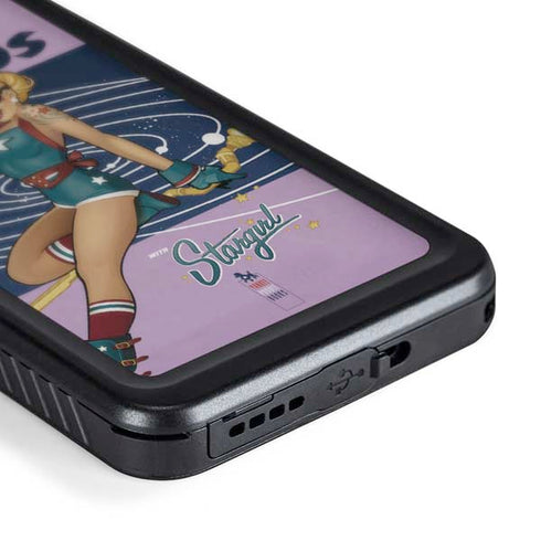 DC Comics Bombshells Stargirl- Field Guide to Cosmos Galaxy S24 Waterproof Case