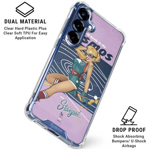DC Comics Bombshells Stargirl- Field Guide to Cosmos Galaxy S25 Clear Case