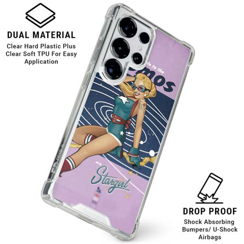 DC Comics Bombshells Stargirl- Field Guide to Cosmos Galaxy S25 Ultra Clear Case