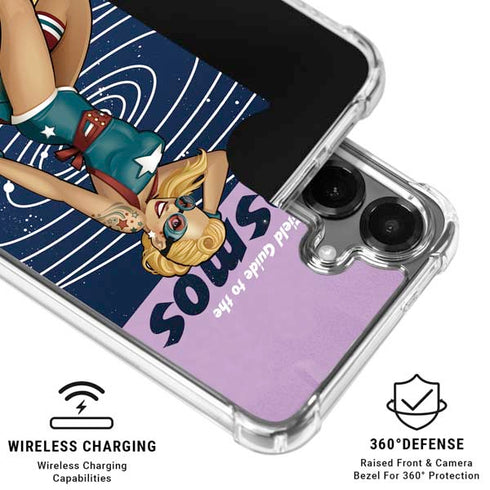 DC Comics Bombshells Stargirl- Field Guide to Cosmos Galaxy S26 Plus Clear Case