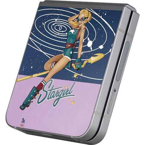 DC Comics Bombshells Stargirl- Field Guide to Cosmos Galaxy Z Flip6 Skin