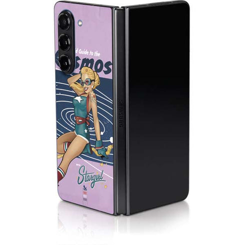 DC Comics Bombshells Stargirl- Field Guide to Cosmos Galaxy Z Fold5 5G Skin