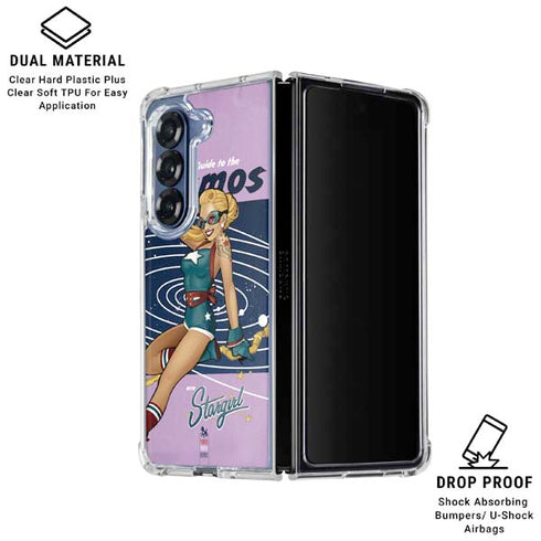 DC Comics Bombshells Stargirl- Field Guide to Cosmos Galaxy Z Fold6 Clear Case