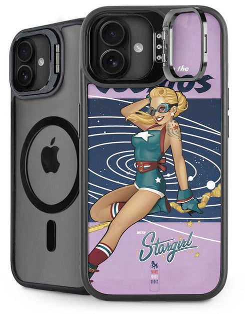 DC Comics Bombshells Stargirl- Field Guide to Cosmos iPhone 16 Plus Kickstand Case