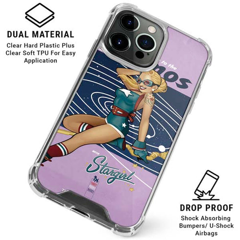 DC Comics Bombshells Stargirl- Field Guide to Cosmos iPhone 16 Pro Clear Case