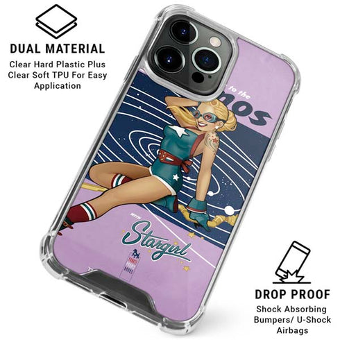 DC Comics Bombshells Stargirl- Field Guide to Cosmos iPhone 16 Pro Max Clear Case