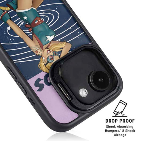 DC Comics Bombshells Stargirl- Field Guide to Cosmos iPhone 16e Kickstand Case