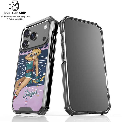 DC Comics Bombshells Stargirl- Field Guide to Cosmos iPhone 18 Pro Clear Case