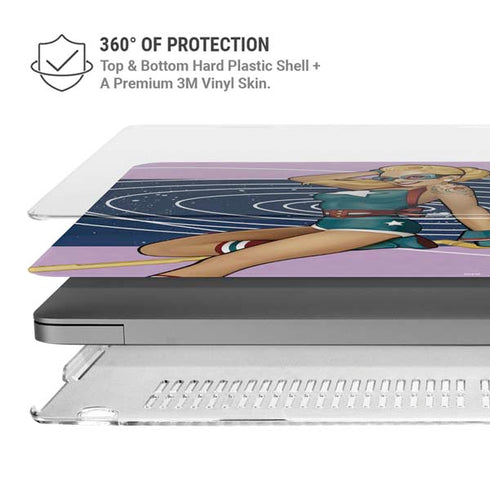 DC Comics Bombshells Stargirl- Field Guide to Cosmos MacBook Pro 14in (2021-24) Case plus Skin