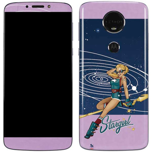 DC Comics Bombshells Stargirl- Field Guide to Cosmos Moto E5 Plus Skin