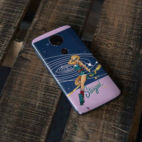 DC Comics Bombshells Stargirl- Field Guide to Cosmos Moto E5 Plus Skin
