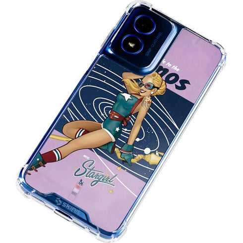 DC Comics Bombshells Stargirl- Field Guide to Cosmos Moto G Play 4G (2024) Clear Case