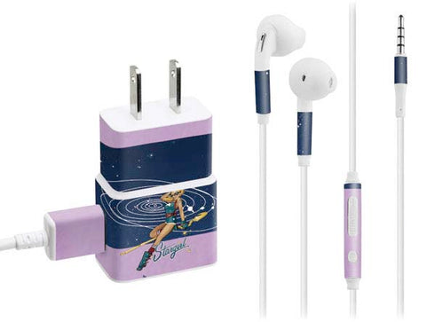 DC Comics Bombshells Stargirl- Field Guide to Cosmos Phone Charger Skin