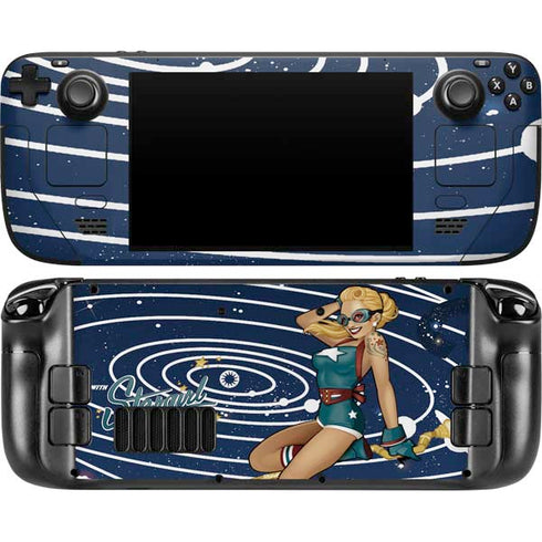 DC Comics Bombshells Stargirl- Field Guide to Cosmos Steam Deck Handheld Gaming Computer OLED Skin