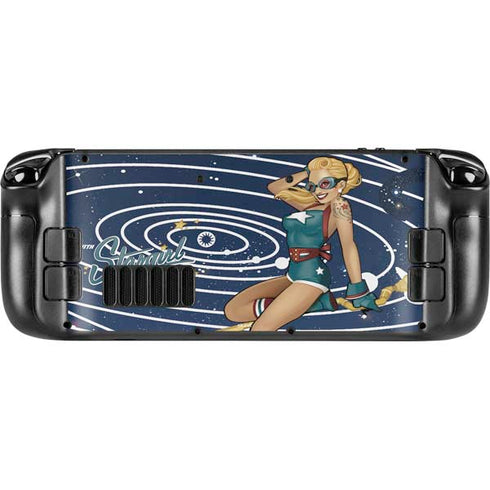 DC Comics Bombshells Stargirl- Field Guide to Cosmos Steam Deck Handheld Gaming Computer Skin