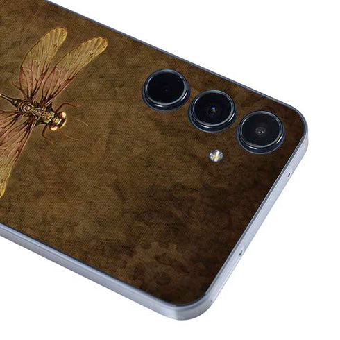 Steampunk & Gear Dragonfly by Brigid Ashwood Galaxy A35 5G Skin