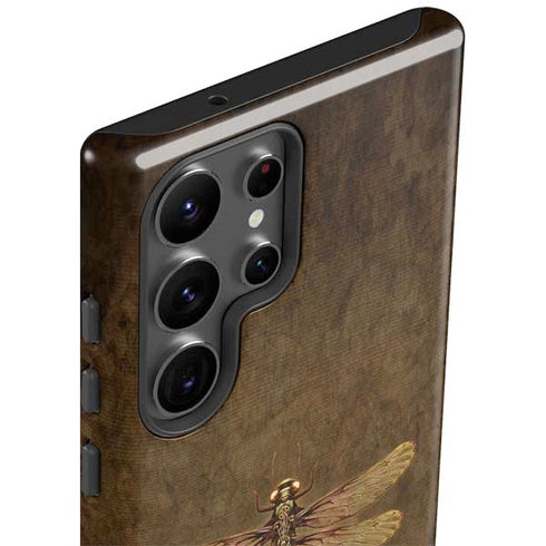 Steampunk & Gear Dragonfly by Brigid Ashwood Galaxy S23 Ultra Pro Case