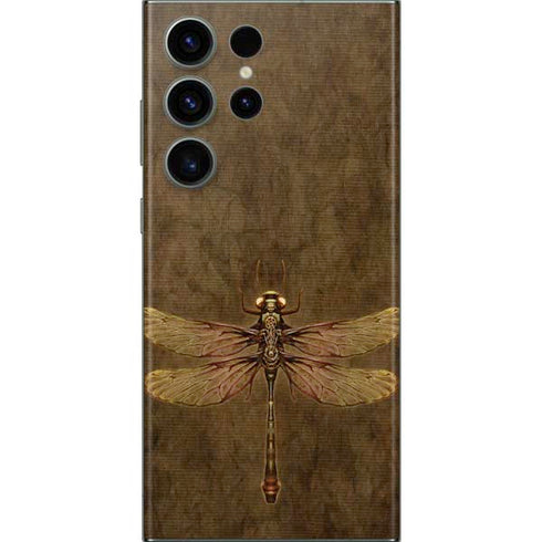 Steampunk & Gear Dragonfly by Brigid Ashwood Galaxy Skins