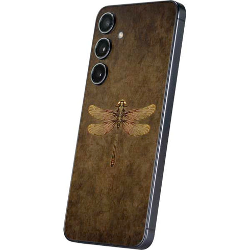 Steampunk & Gear Dragonfly by Brigid Ashwood Galaxy S24 Plus Skin