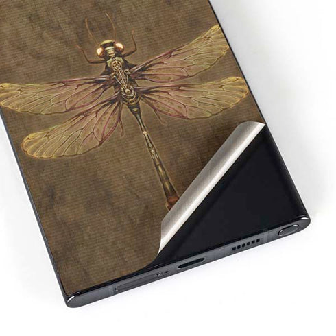Steampunk & Gear Dragonfly by Brigid Ashwood Galaxy S24 Ultra Skin