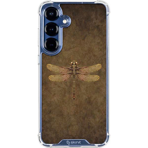 Steampunk & Gear Dragonfly by Brigid Ashwood Galaxy S25 Plus Clear Case