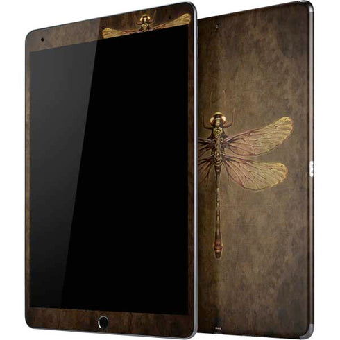 Steampunk & Gear Dragonfly by Brigid Ashwood iPad Skins