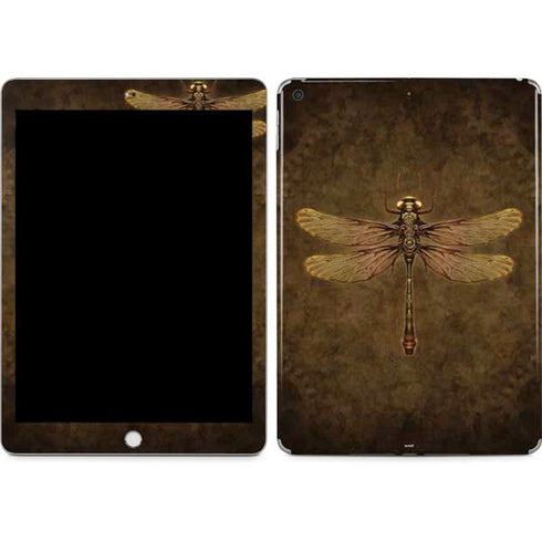 Steampunk & Gear Dragonfly by Brigid Ashwood Apple iPad Skin