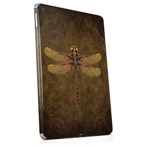 Steampunk & Gear Dragonfly by Brigid Ashwood Apple iPad Skin