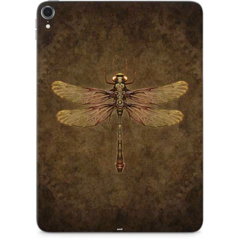 Steampunk & Gear Dragonfly by Brigid Ashwood Apple iPad Pro Skin